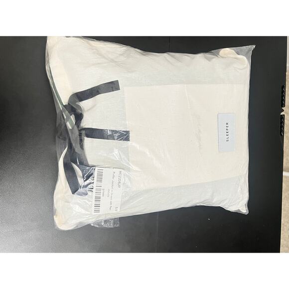 NWT SLEEPER Puffer Jacket in Green with Pearl Details / Size S/M - Picture 9 of 9